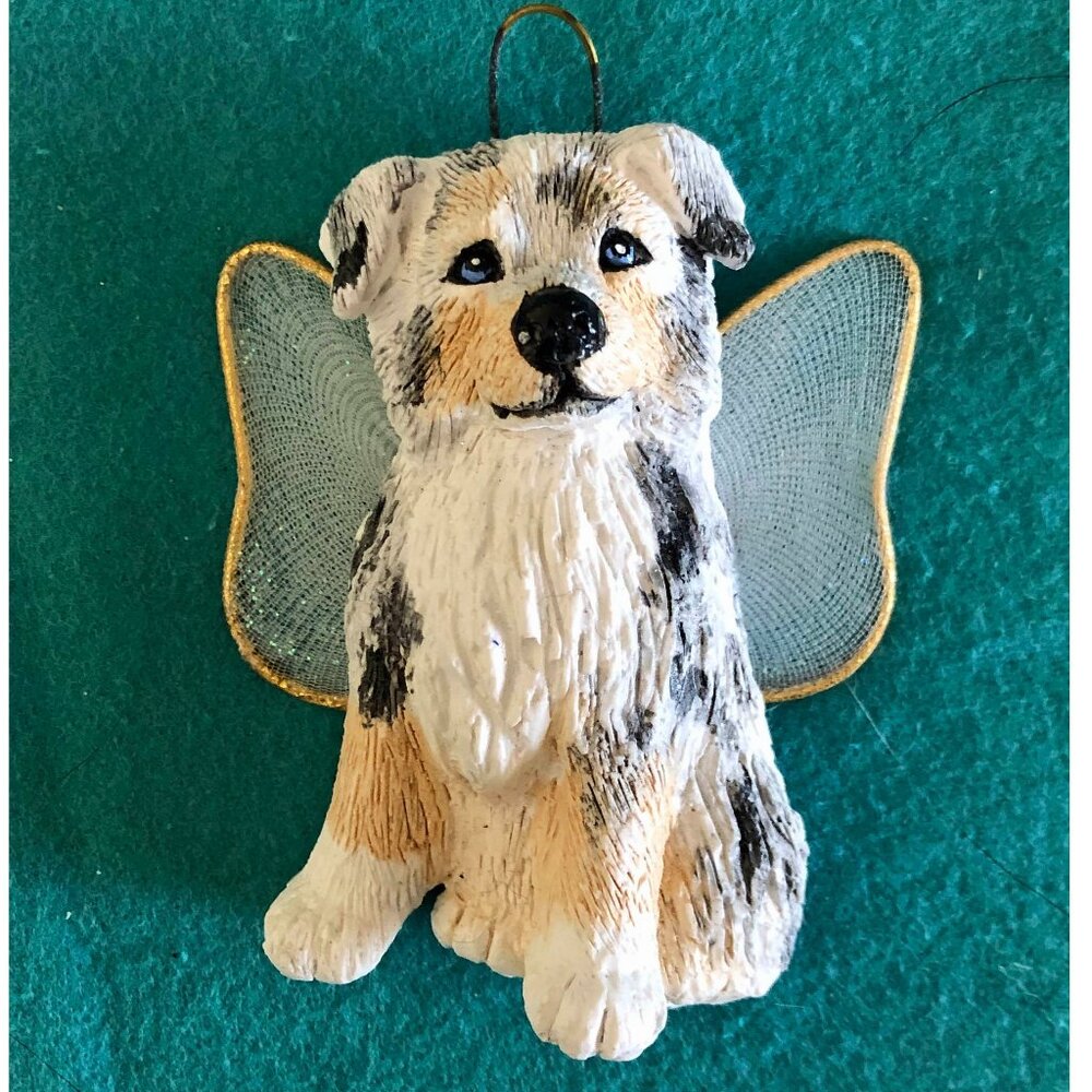 Angel Aussie Dog Holiday Ornaments